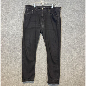 Revtown Jeans Mens 36x30 Black Denim Tapered Stretch Streetwear Casual Comfort